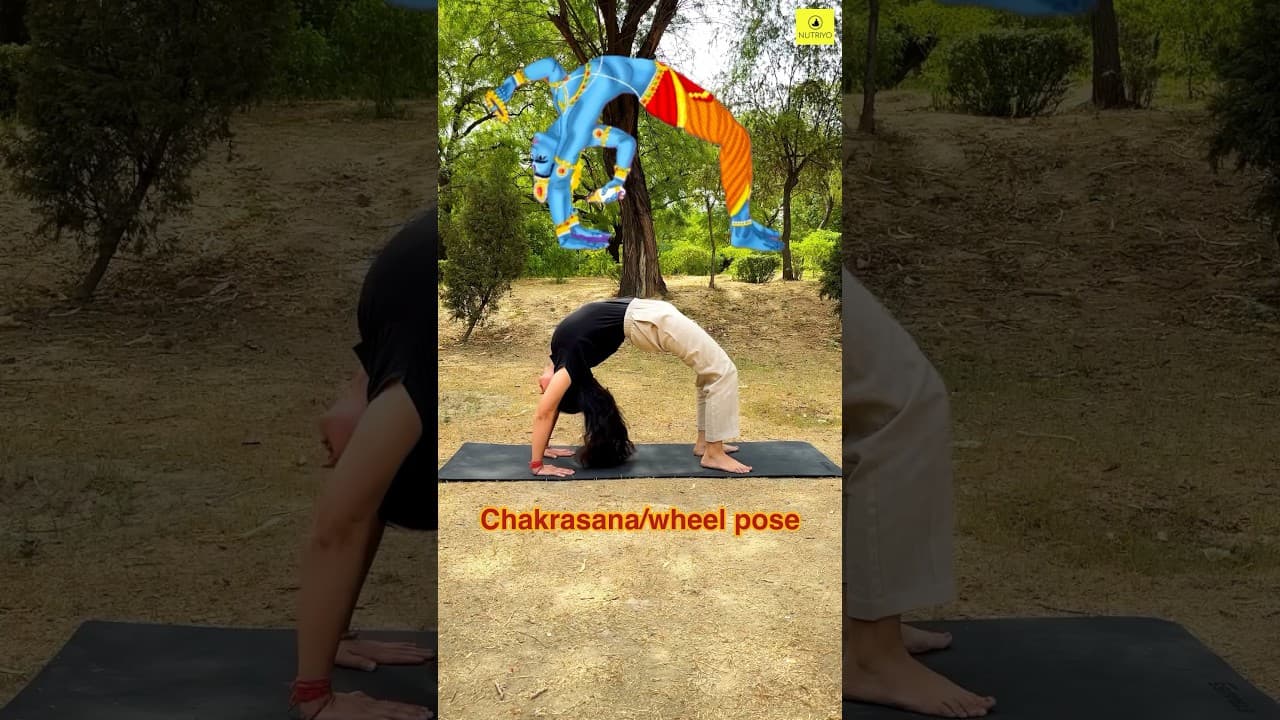 Yoga poses inspired by Hindu gods #shorts #viral #yoga #yogasehihoga #god #asana #hindumythology