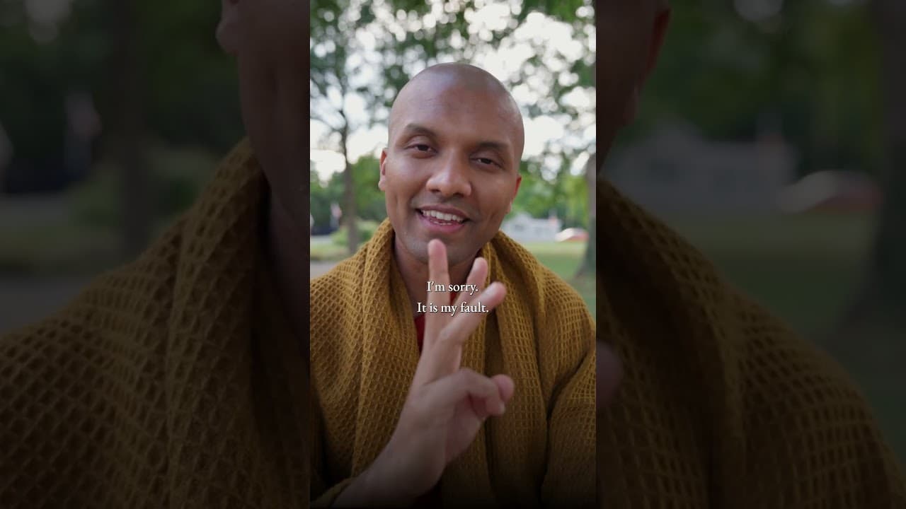 How to apologise correctly | Buddhism In English
