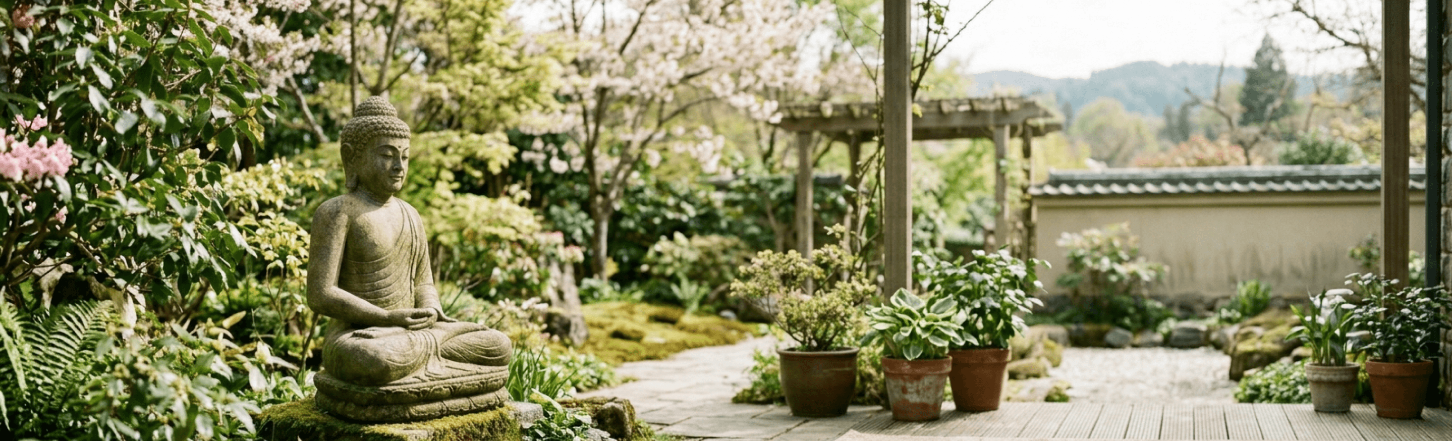 Serene background banner
