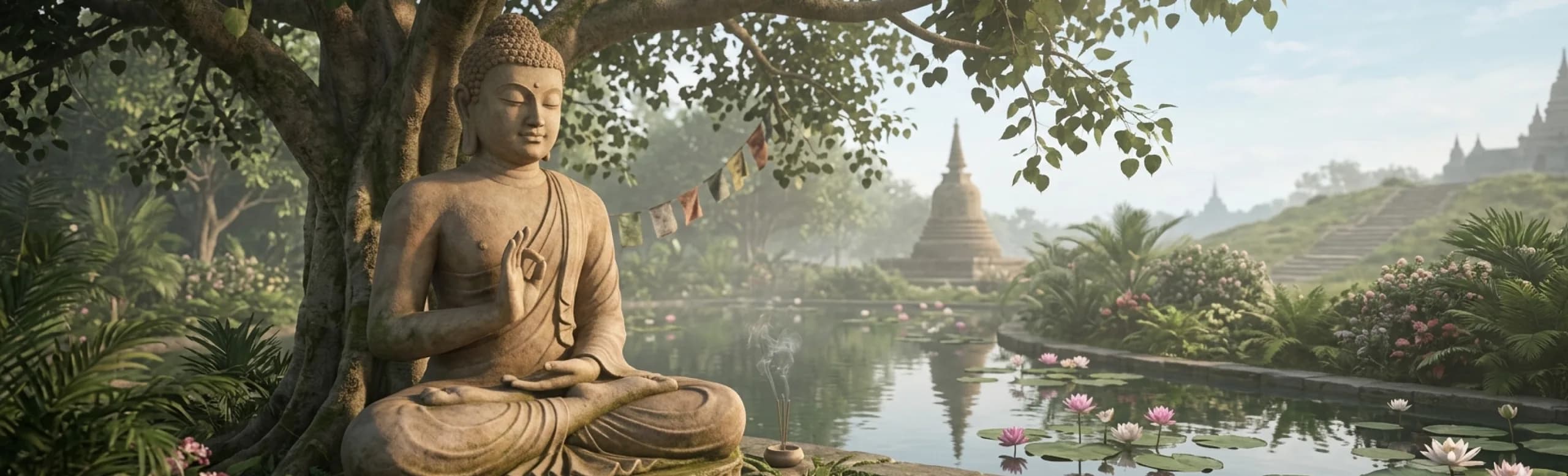 Serene background banner