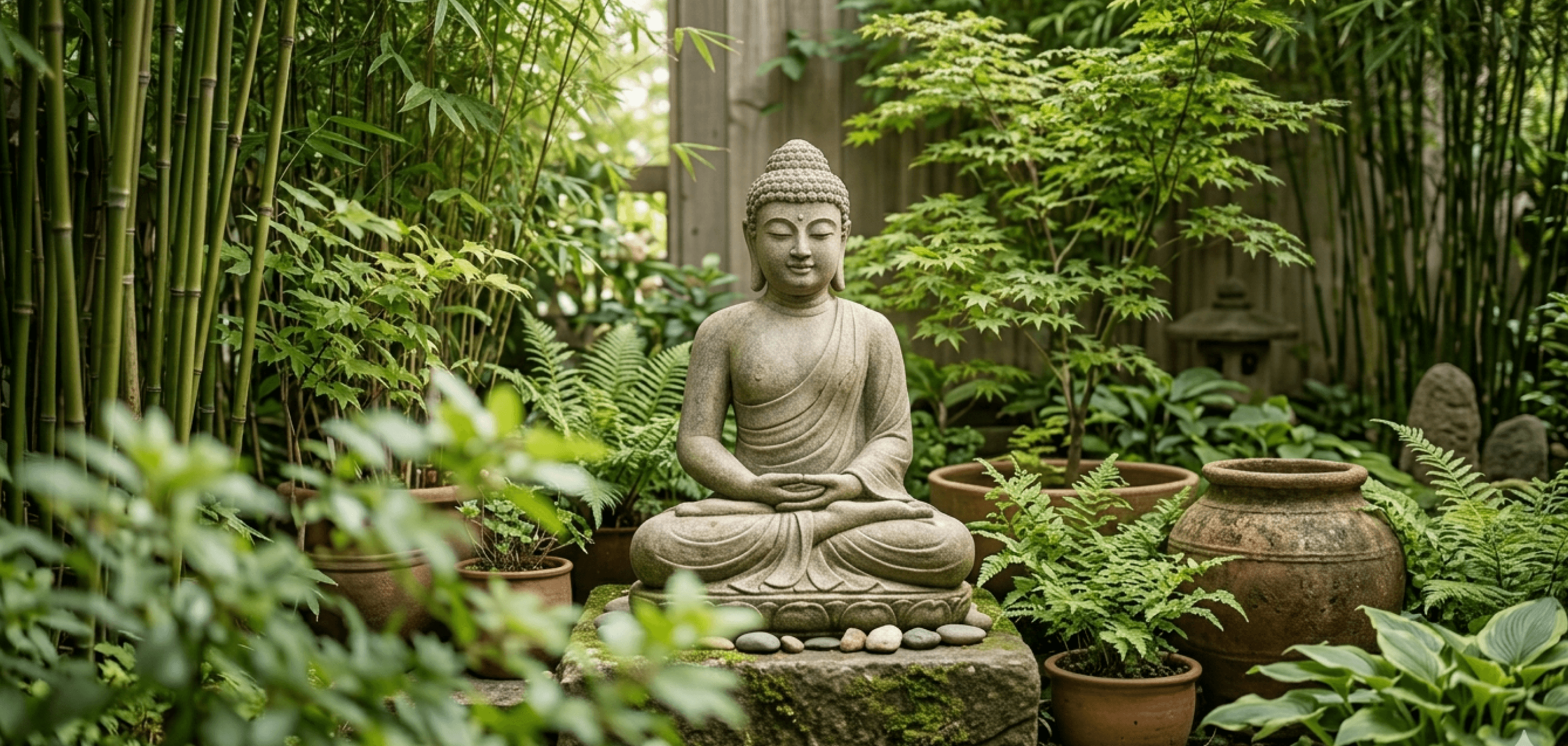 Serene background banner